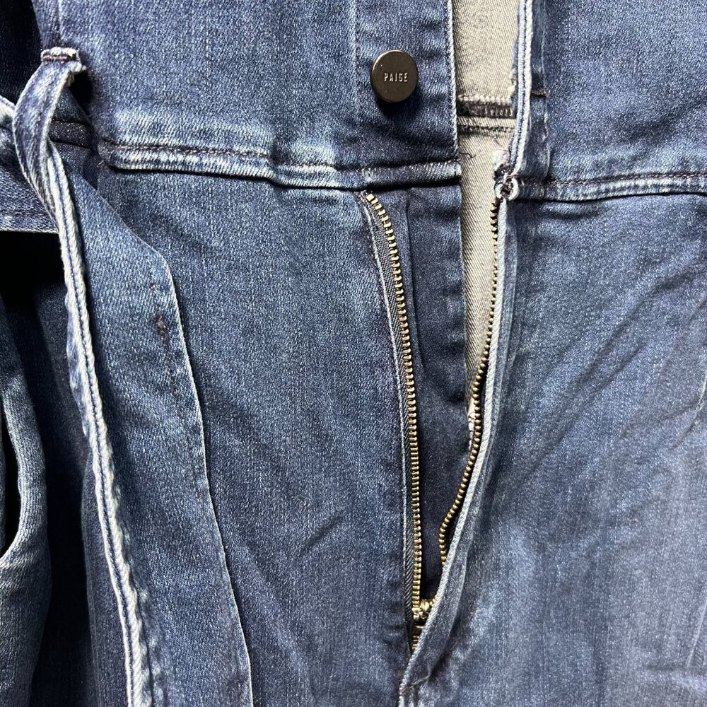 PAIGE Anessa Short-sleeve Denim Jumpsuit 12‎ - Picture 9 of 12